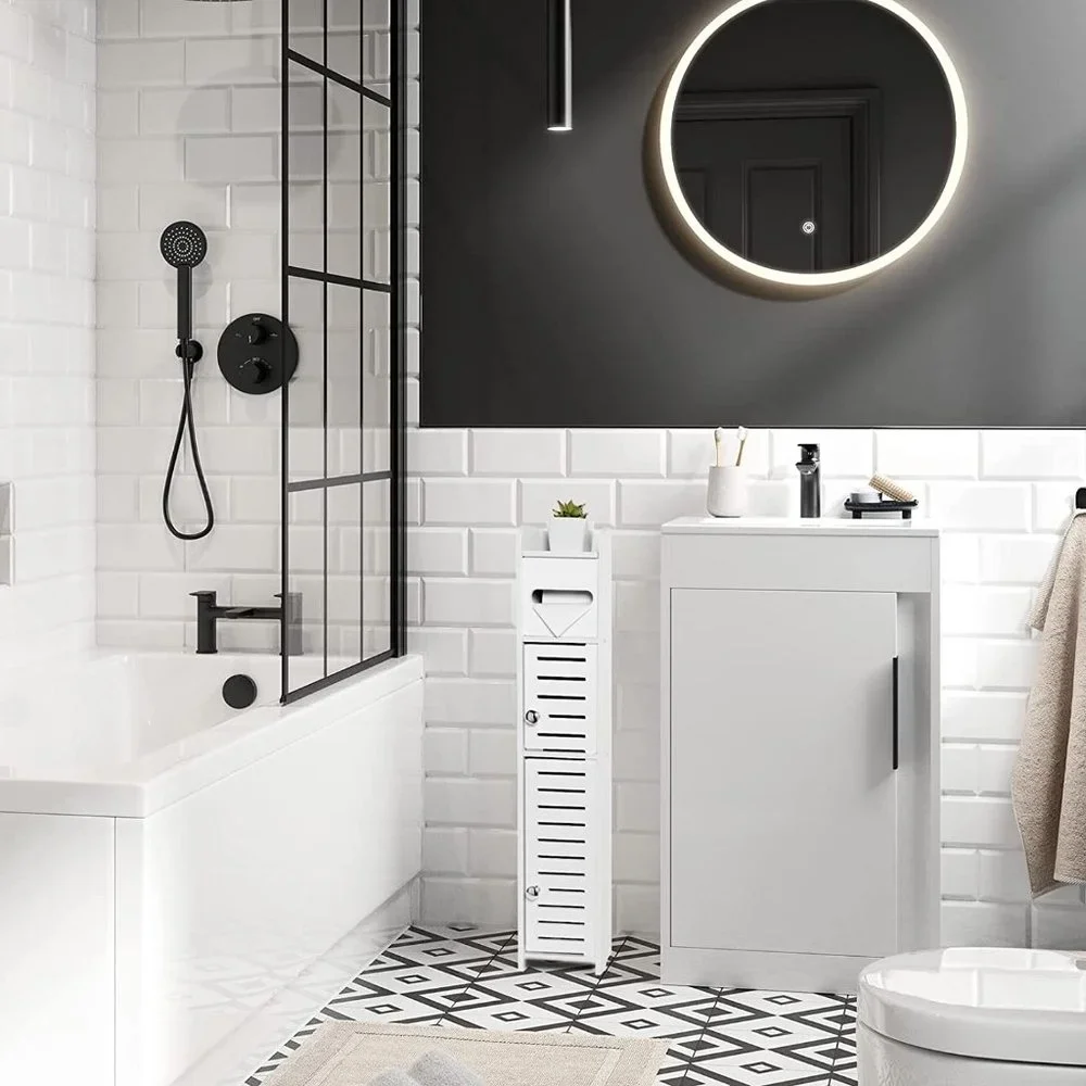 Small Bathroom Storage Cabinet for Small Spaces, Over The Toilet Storage Cabinet